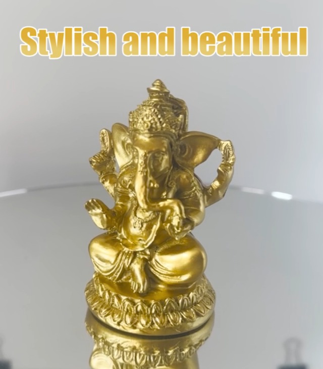 Amazon.co.jp: ガネーシャ神様 インドの神様 ゴールド ガネーシャ 象